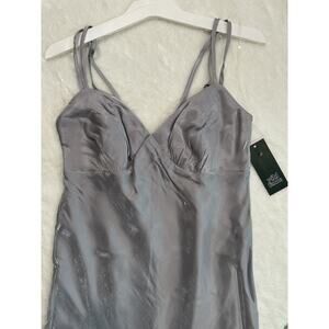 Wild Fable Women's Elegant Slip Dress Size XS Gray Irridescent Silver Prom NEW